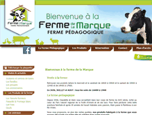 Tablet Screenshot of fermedelamarque.com